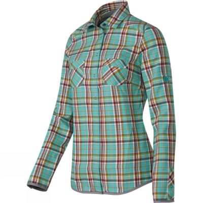 Camisa Mammut Ascona Manga Larga Mujer Verde - Chile YUP614035